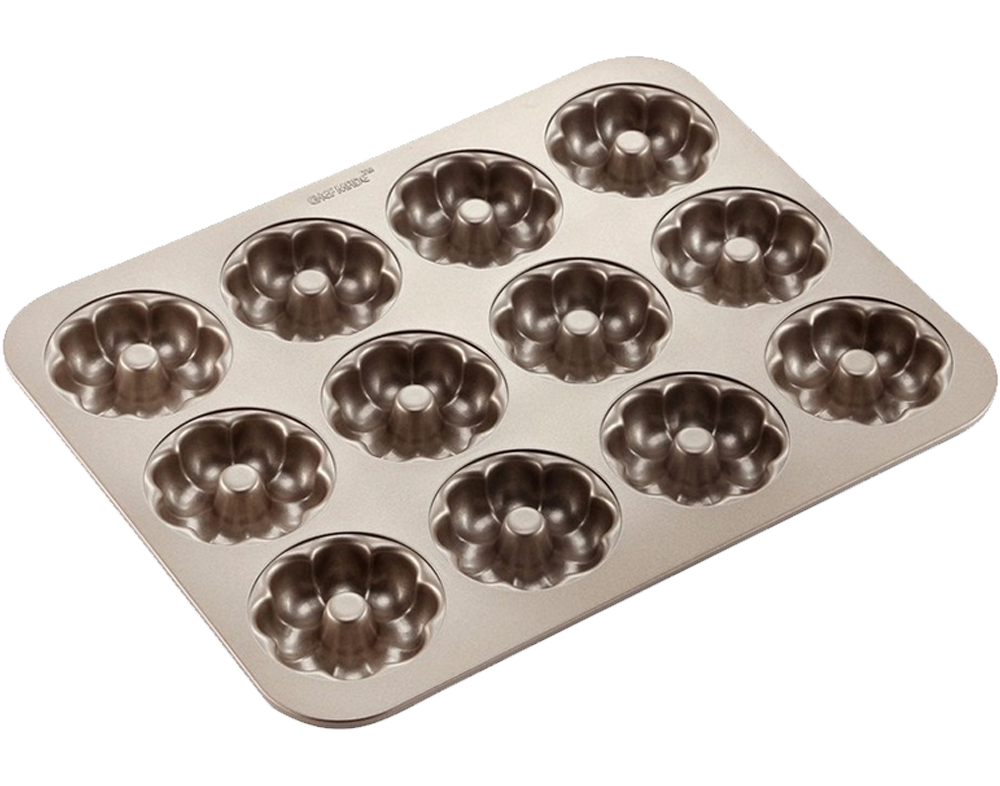 12 Cup Donut Pan Flower Non‐Stick – Simply Different
