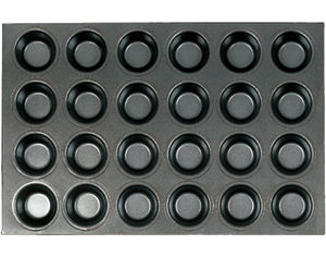 Muﬃn Mould‐24 Indents (Silicone coating)