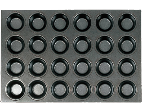 Muﬃn Mould‐24 Indents (Silicone coating)