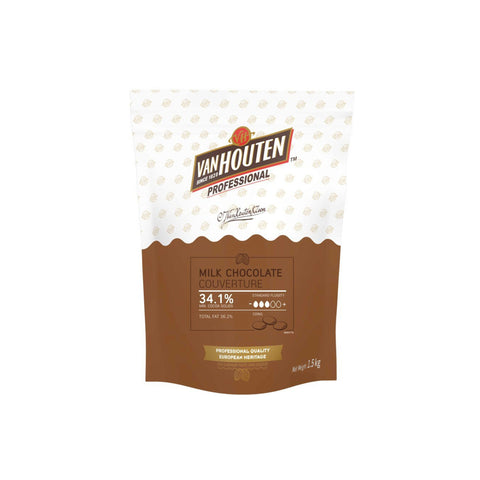 Milk Couverture Coins 34% (1.5 kgs)