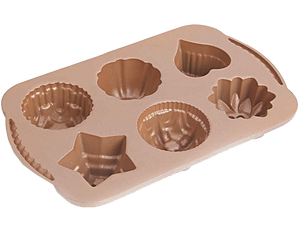 6 Cups Multi Shape Non‐Stick Cake Pan