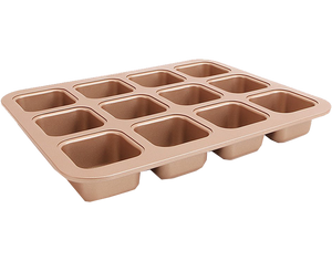 12 Cup Square Mould Non‐Stick