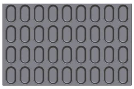 Oval Bread Mould ‐ 36 Indents (Non Stick)