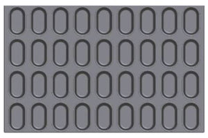 Oval Bread Mould ‐ 36 Indents (Non Stick)